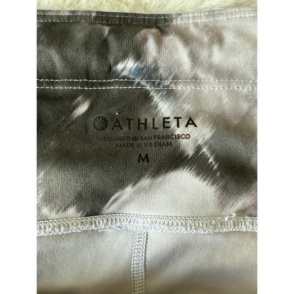 Athleta Run Free Winter Garden 7/8 Tight Gray Womens Size M 383959 - Picture 9 of 13